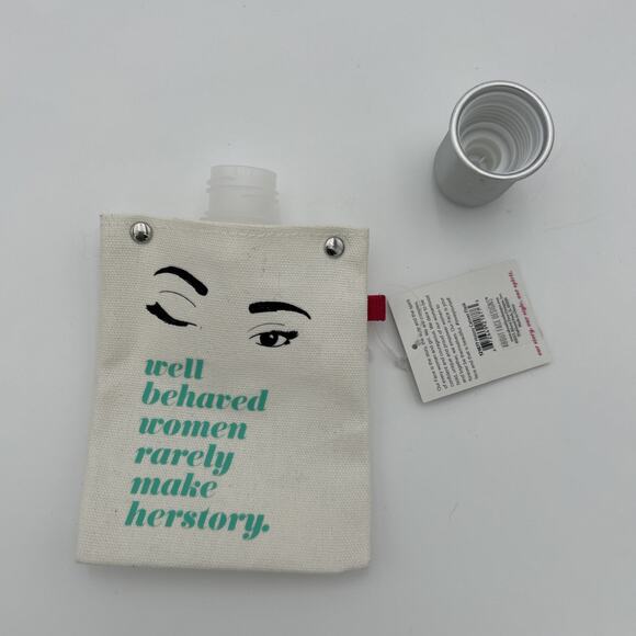 About Face Designs “Well Behaved Women Rarely Make History” Canvas Flask - Picture 7 of 13